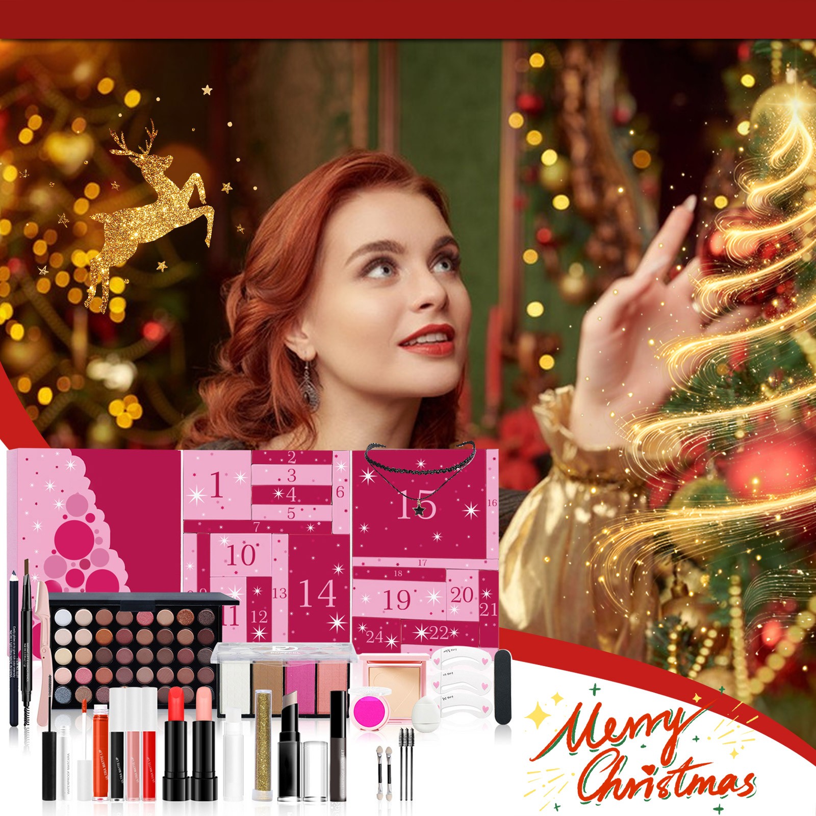 Beauty Makeup School - Адвент-календарь для макияжа для девочек, слепая