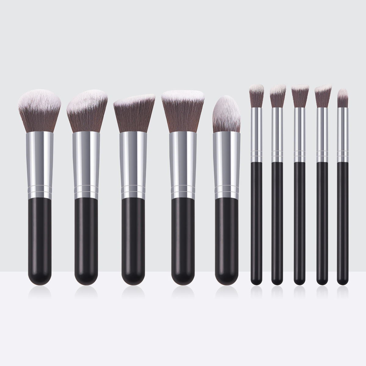 Huda Beauty Makeup Brush Set - Набор кистей для макияжа, 10 шт.,