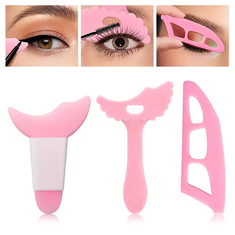 Beauty Makeup Drawing - 3 шт., силиконовые трафареты для макияжа