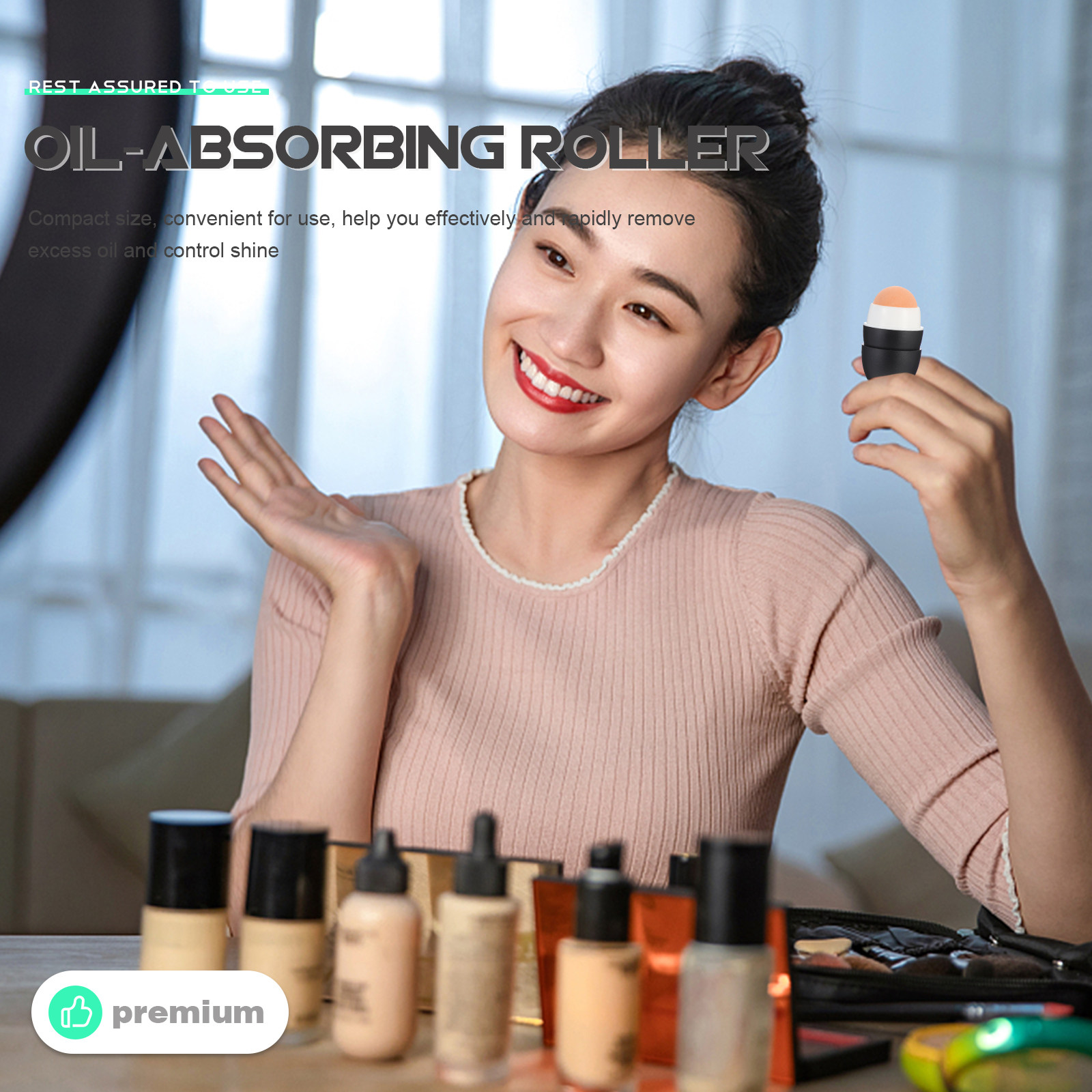 Face Massager - Роликовый массажер для лица от жирности