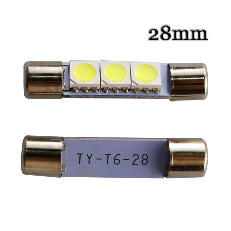 Beauty Makeup Light - 100 шт. Festoon Dome T6.3 28