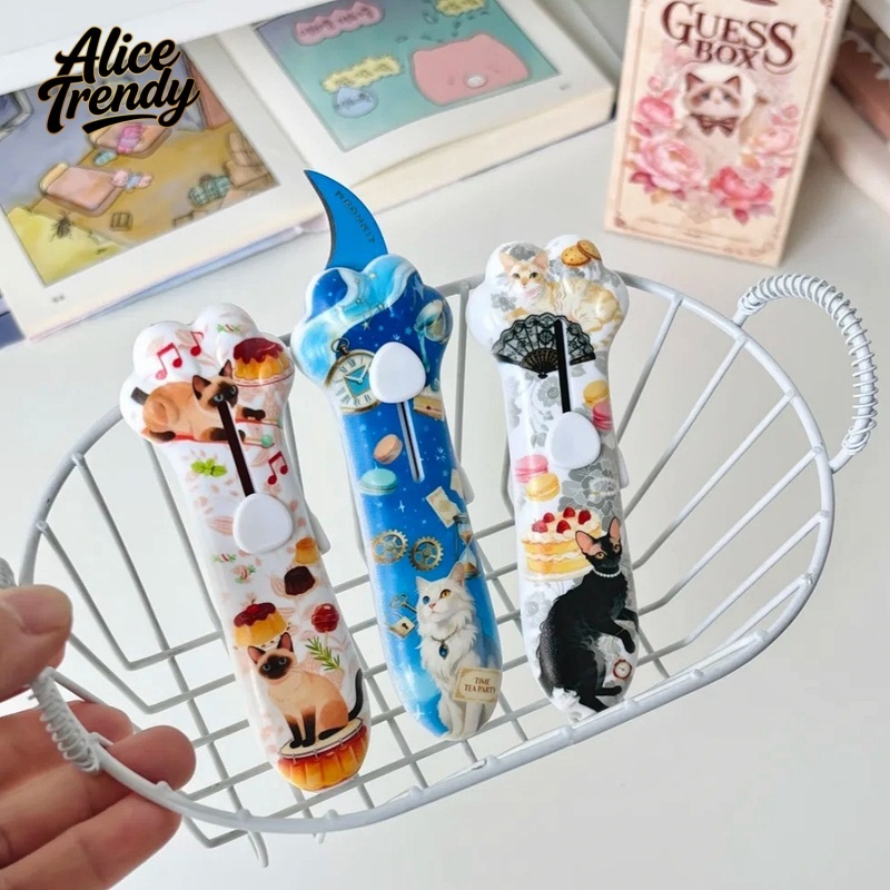 Beauty Makeup Organizer - Нож-коготь кошки для распаковки подарков, ретро-нож