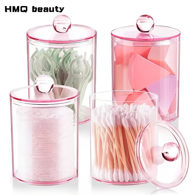 Beauty Makeup Organizer - Прозрачная коробка для хранения ватных тампонов,