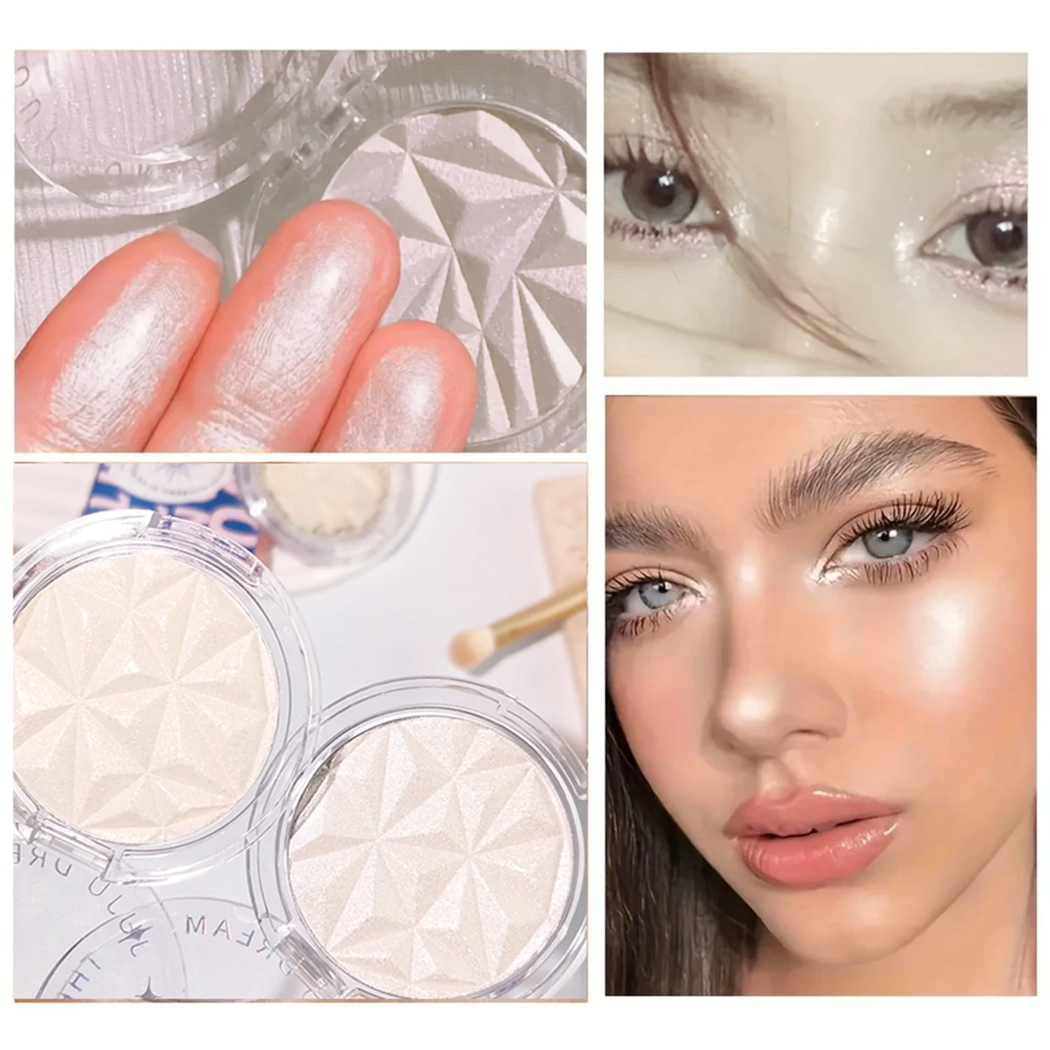 Fenty Beauty Makeup Highlighter - Хайлайтер Shimmer Diamond Glow — 2-цветная
