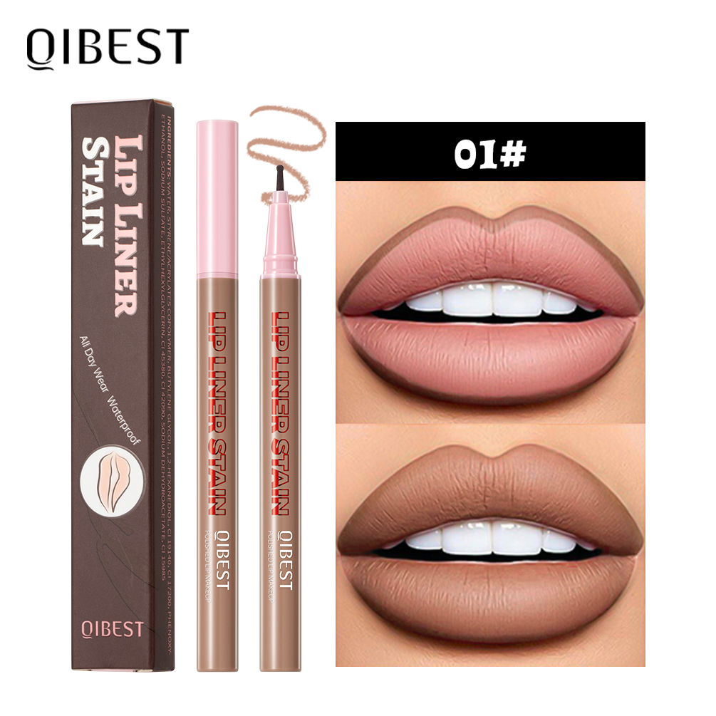 Lip Liner Pencil - QIBEST матовый жидкий карандаш для губ,
