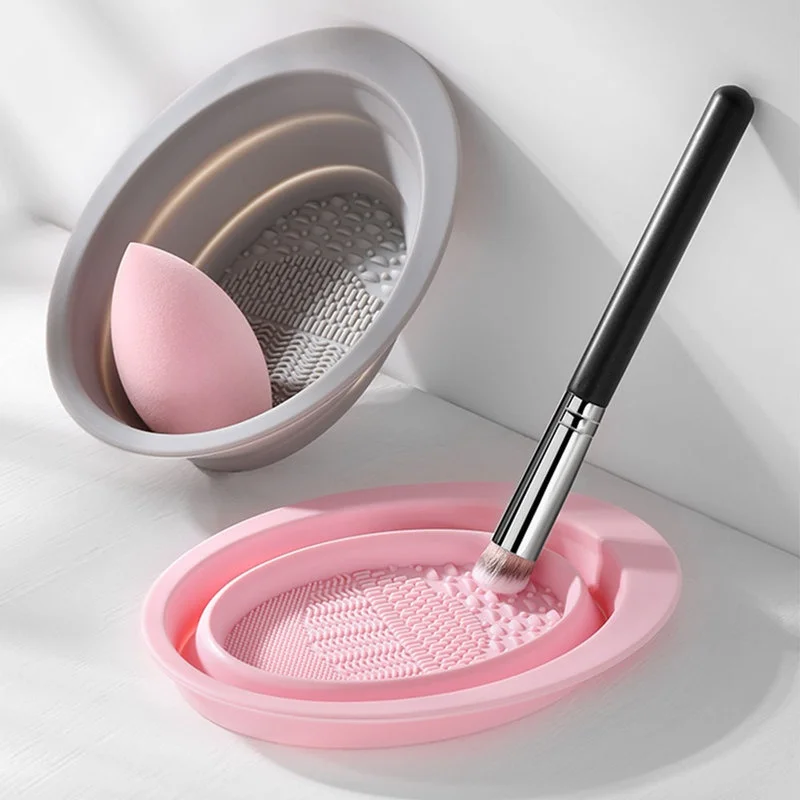 Beauty Makeup Foundation - Складная силиконовая чаша для чистки кистей