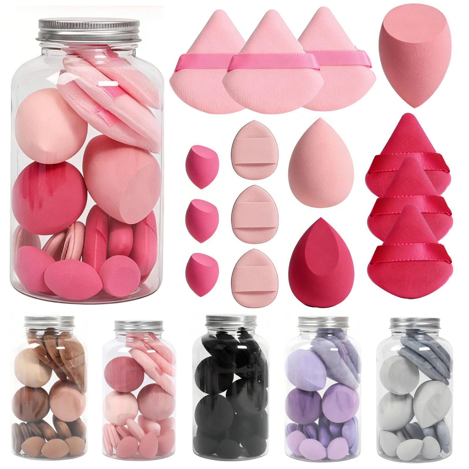 Beauty Blender In Makeup - Набор из 15 спонжей для макияжа,
