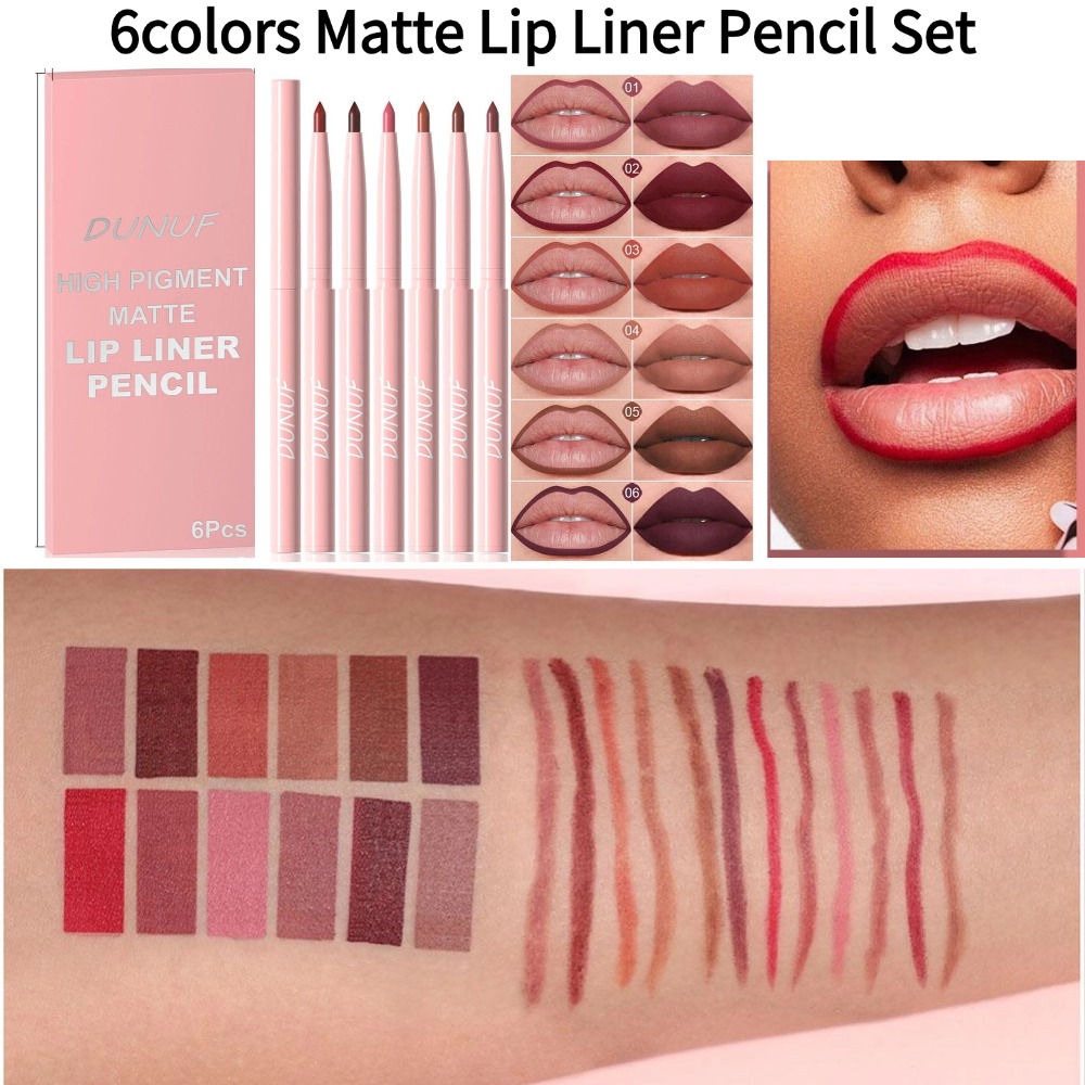 Lip Liner Pencil - Набор матовых карандашей для губ из