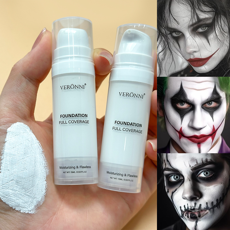 Beauty Makeup Foundation - Хэллоуин Жидкий готический белый макияж Цветовая