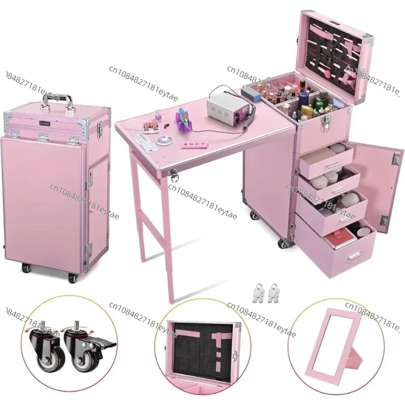 Маникюрный стол, складной стол – обзор и цена Beauty Makeup Trolley