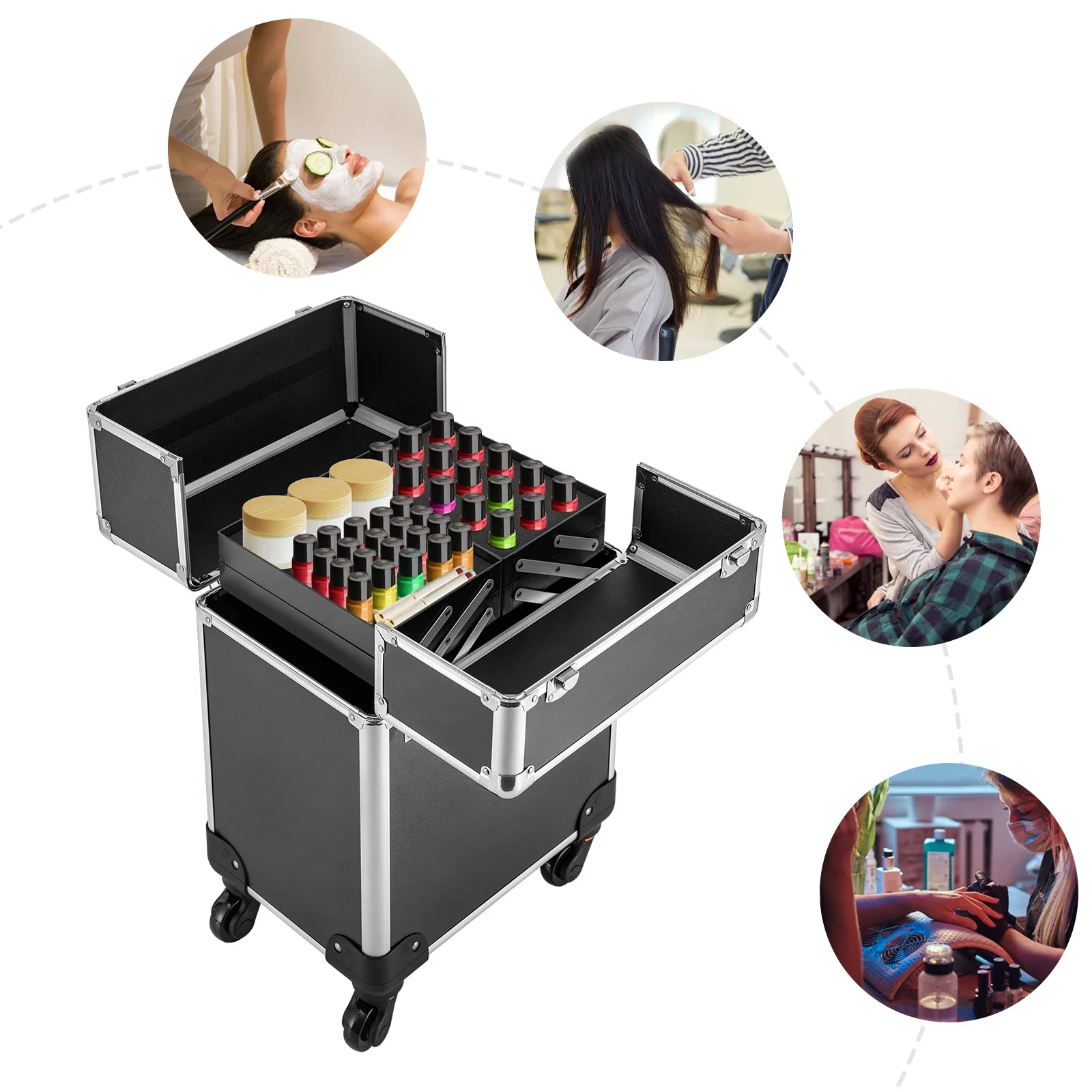 Большой косметический чемодан- – обзор и цена Beauty Makeup Trolley