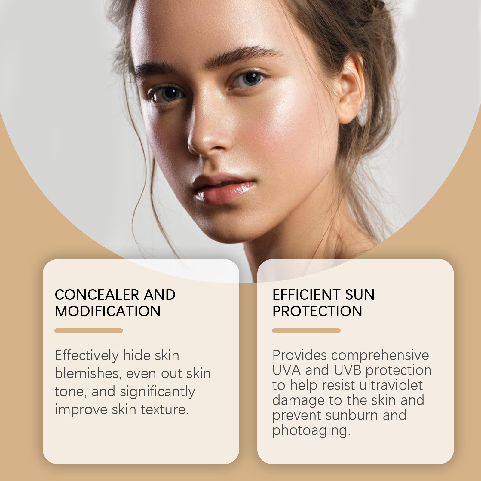 Солнцезащитный крем с золотой  – обзор и цена Beauty Makeup Foundation