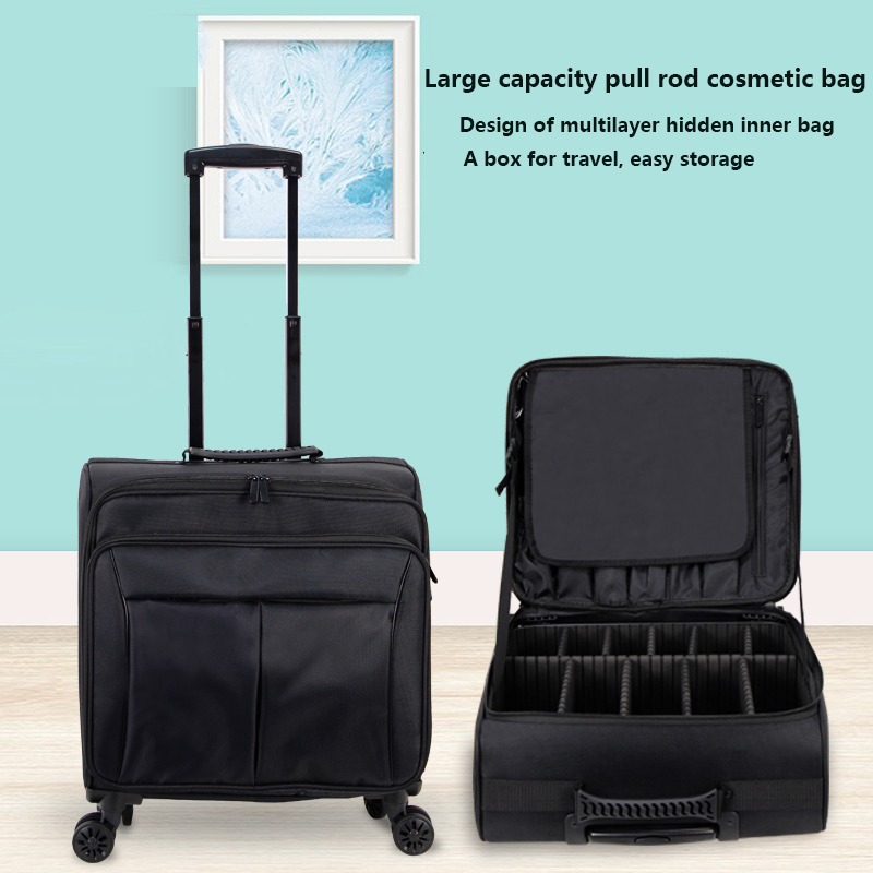 Чемодан для макияжа, женский с – обзор и цена Beauty Makeup Trolley