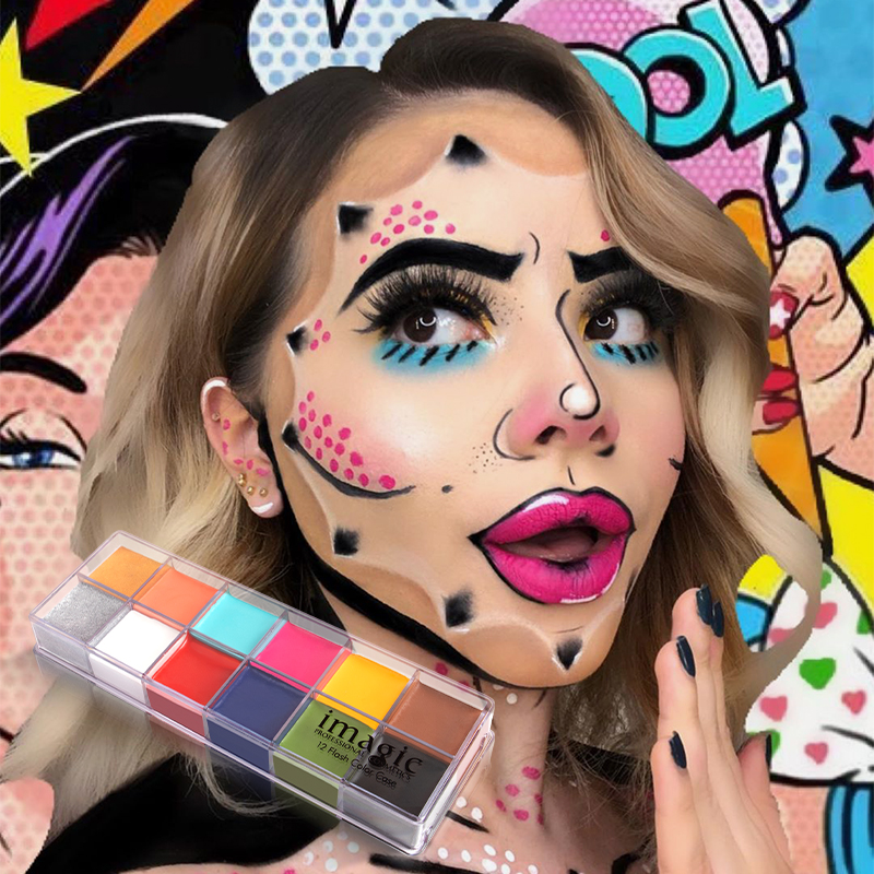 IMAGIC 12 цветов, боди-арт для – обзор и цена Beauty Makeup Drawing