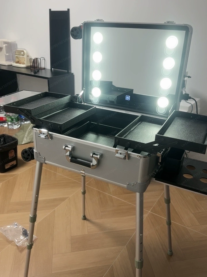 22-дюймовый чемодан-тележка с  – обзор и цена Beauty Makeup Trolley