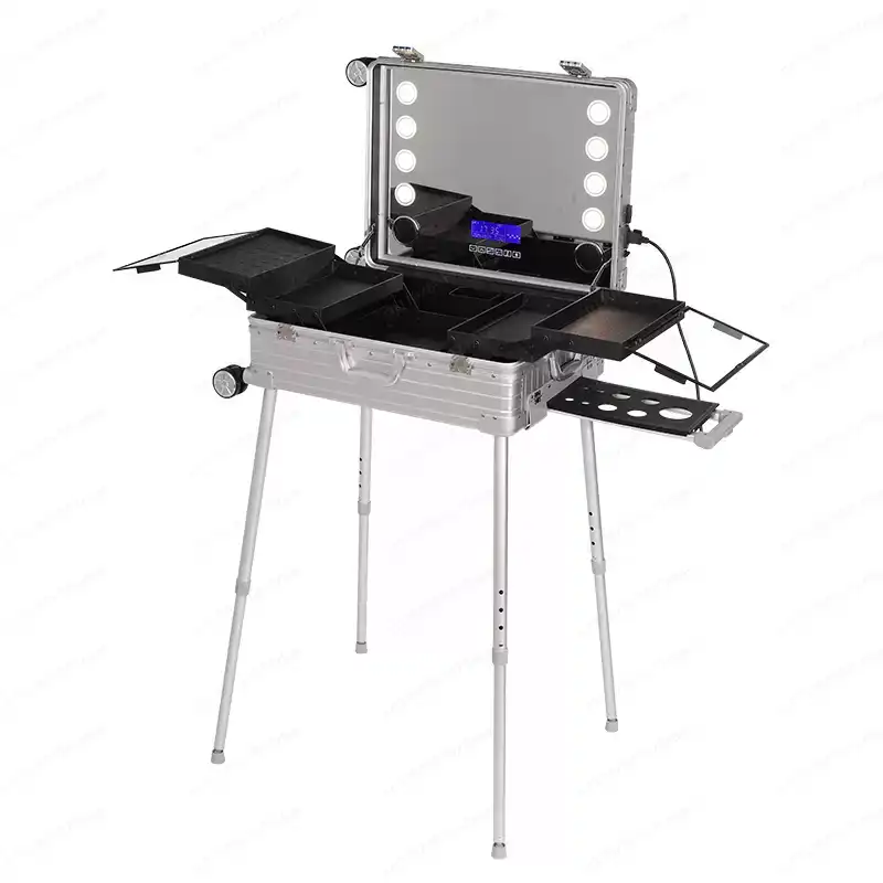 22-дюймовый чемодан-тележка с  – обзор и цена Beauty Makeup Trolley