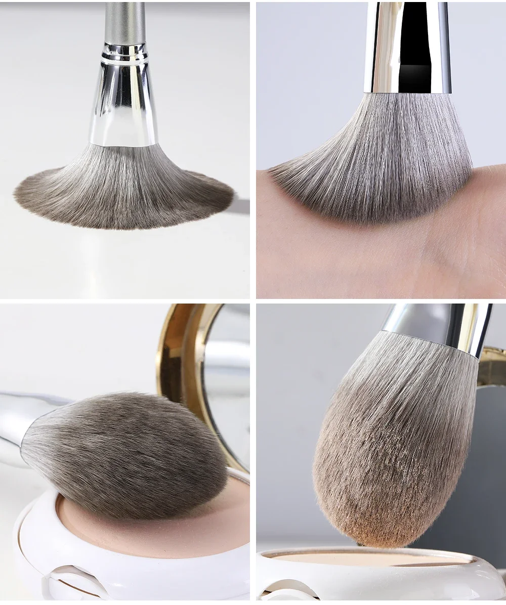 14 шт., набор серебряных кисте – обзор и цена Huda Beauty Makeup Brush Set