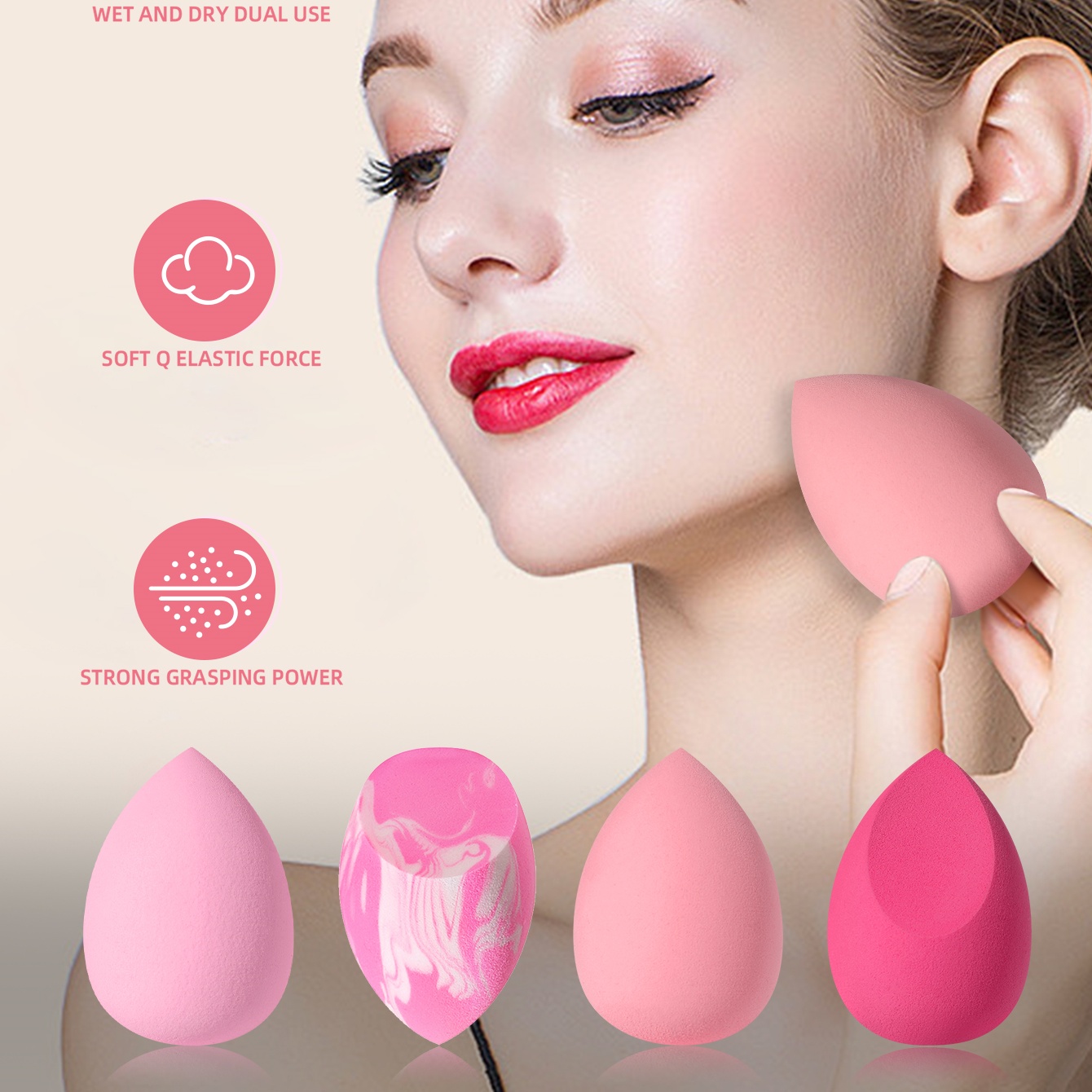 Набор из 16 розовых спонжей и  – обзор и цена Beauty Blender In Makeup