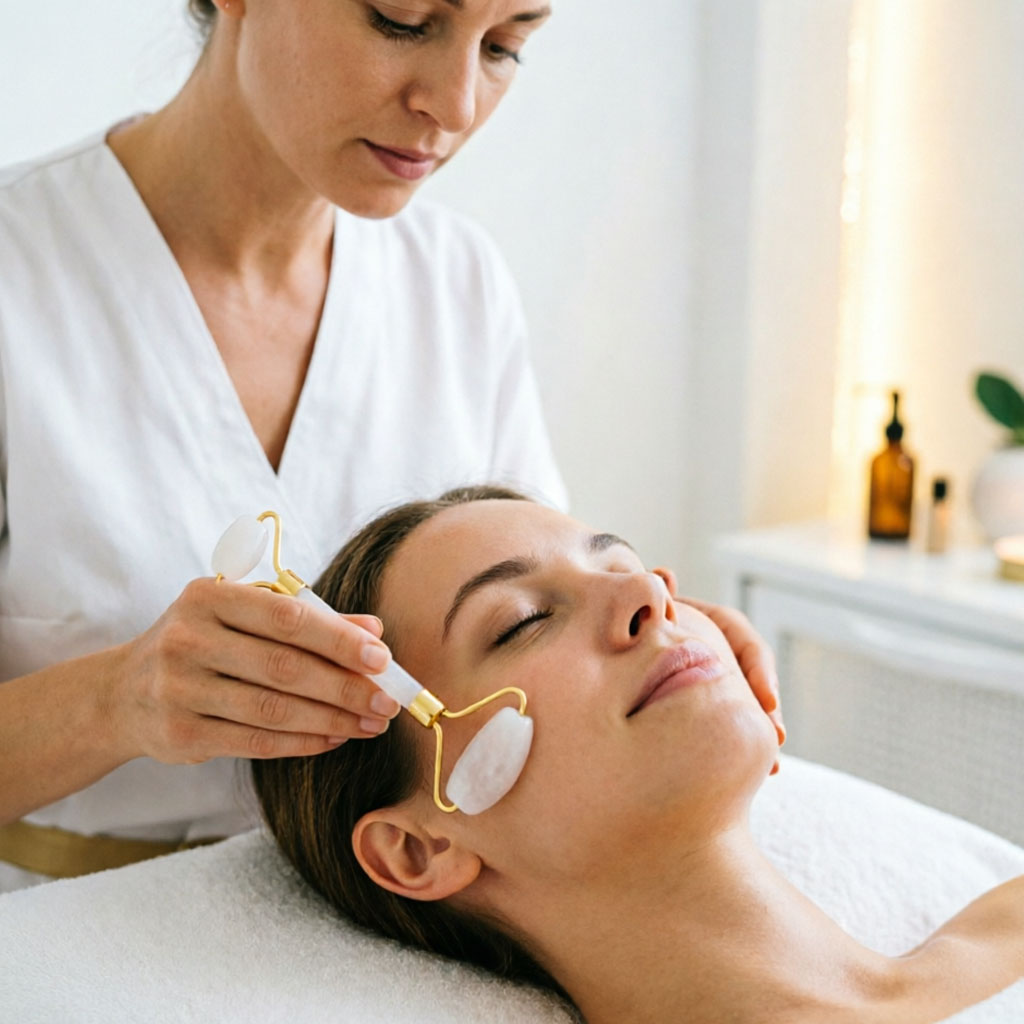 Белый нефритовый массажер Гуаш – обзор и цена Face Massager