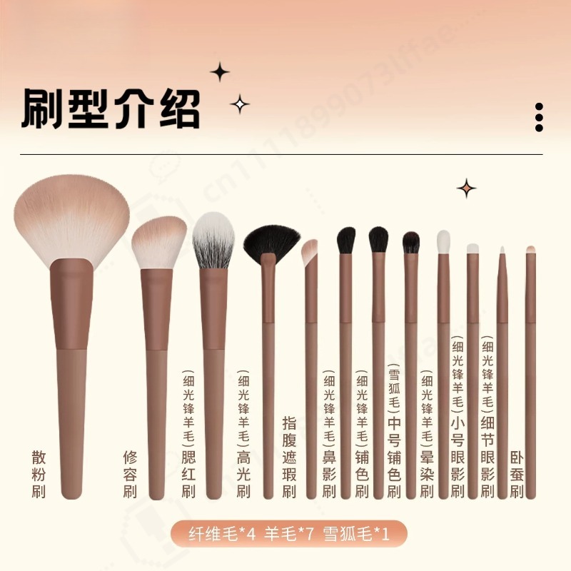 Набор кистей для макияжа из 12 – обзор и цена Beauty Makeup School